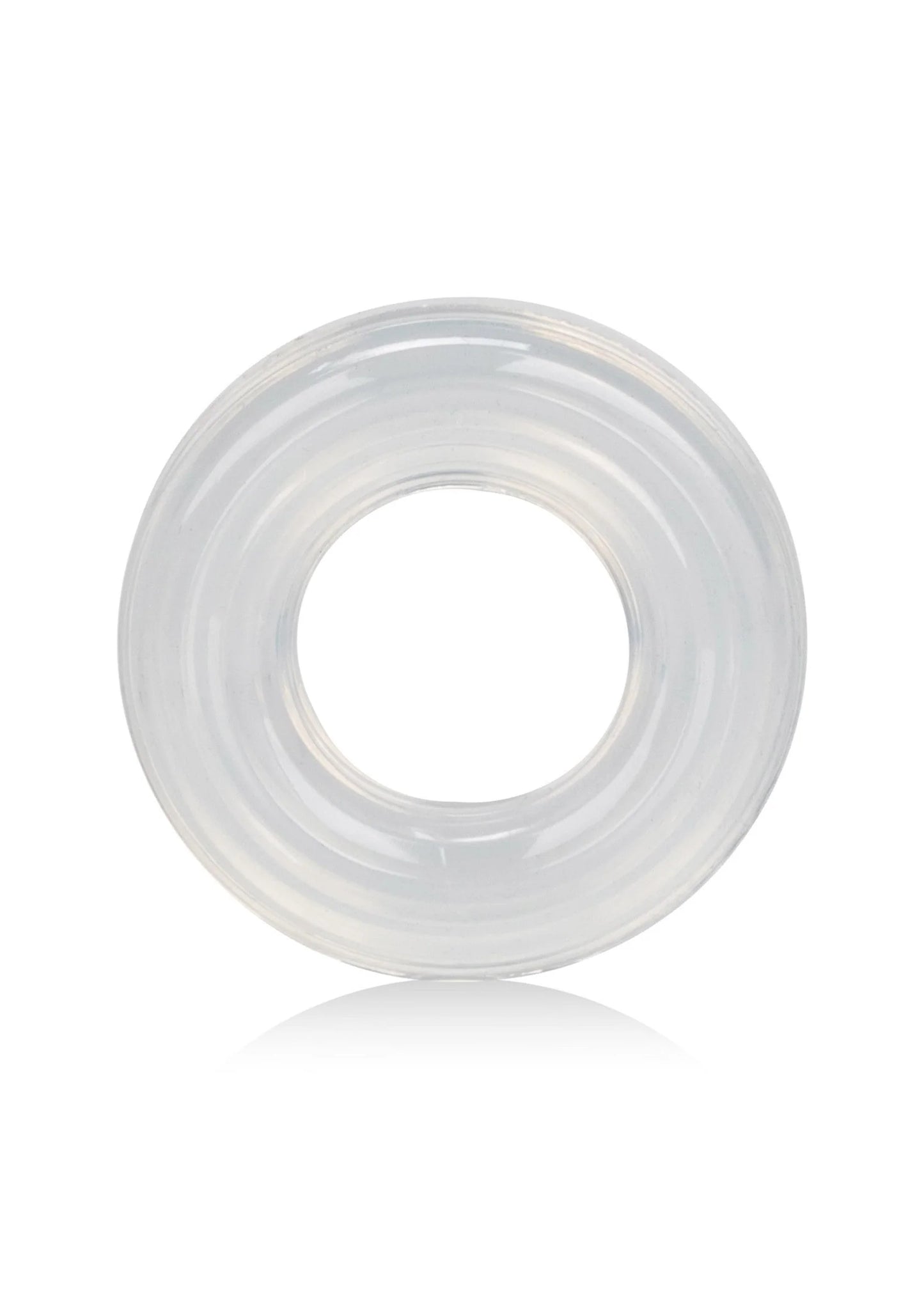 Transparante siliconen ring met ronde opening, grote maat
