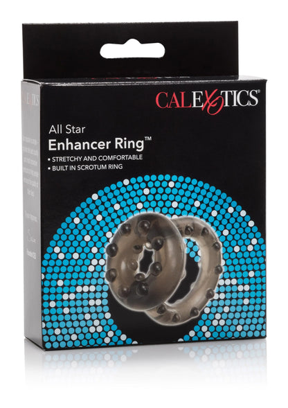 Verpakking van enhancer ring met transparante noppenring en blauwe patroonkaart