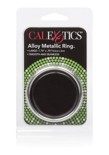 CalExotics Alloy Metallic Ring in blisterverpakking, large; glad en zilverkleurig