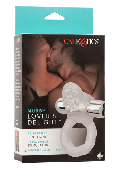 Beste vandaag nog: Nubby Lover's Delight vibratong cockring by CalExotics - bij Happytoys
