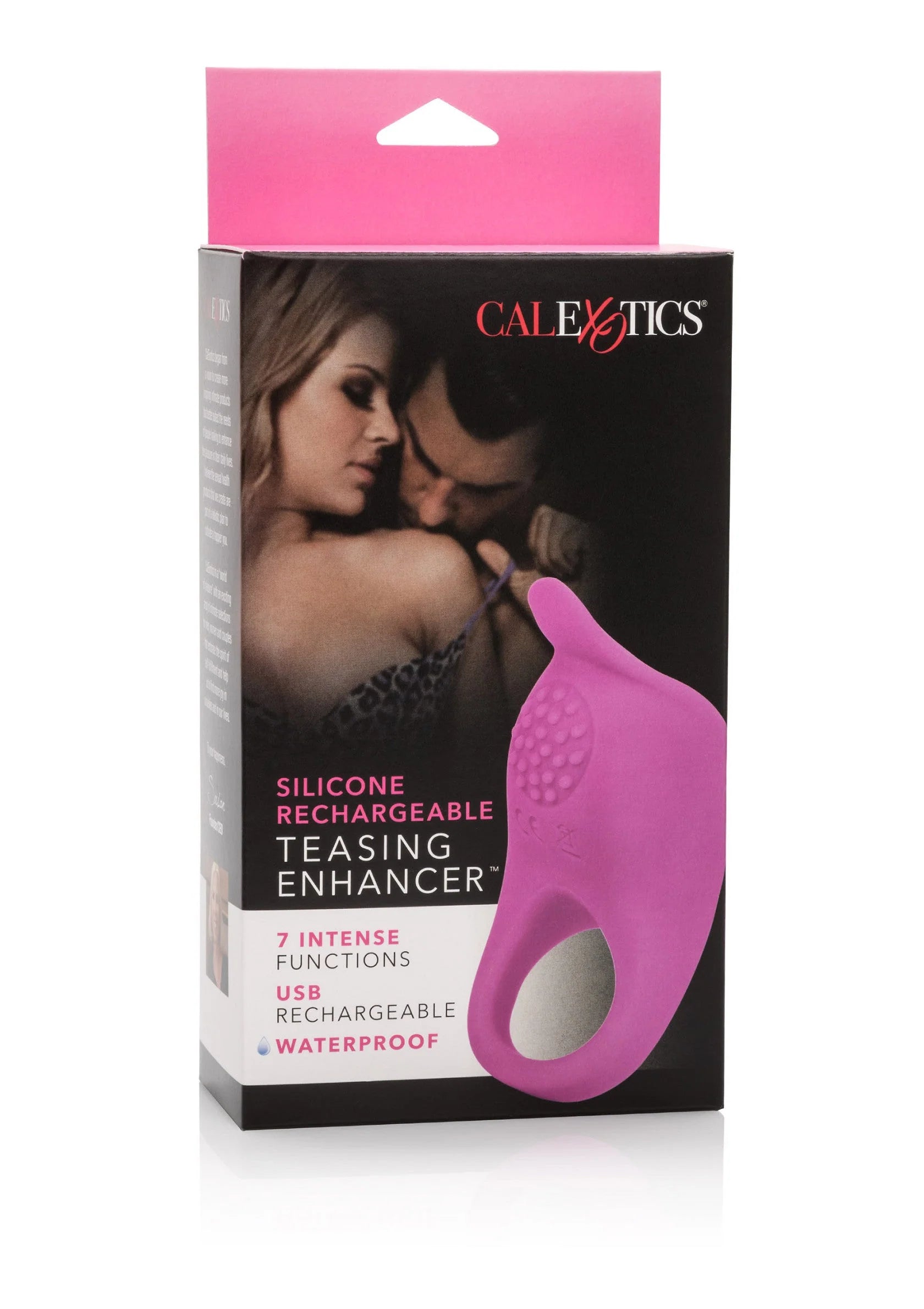 Beste vandaag nog: Silicone Rechargeable Teasing Enhancer vibrating cockring by CalExotics - bij Happytoys