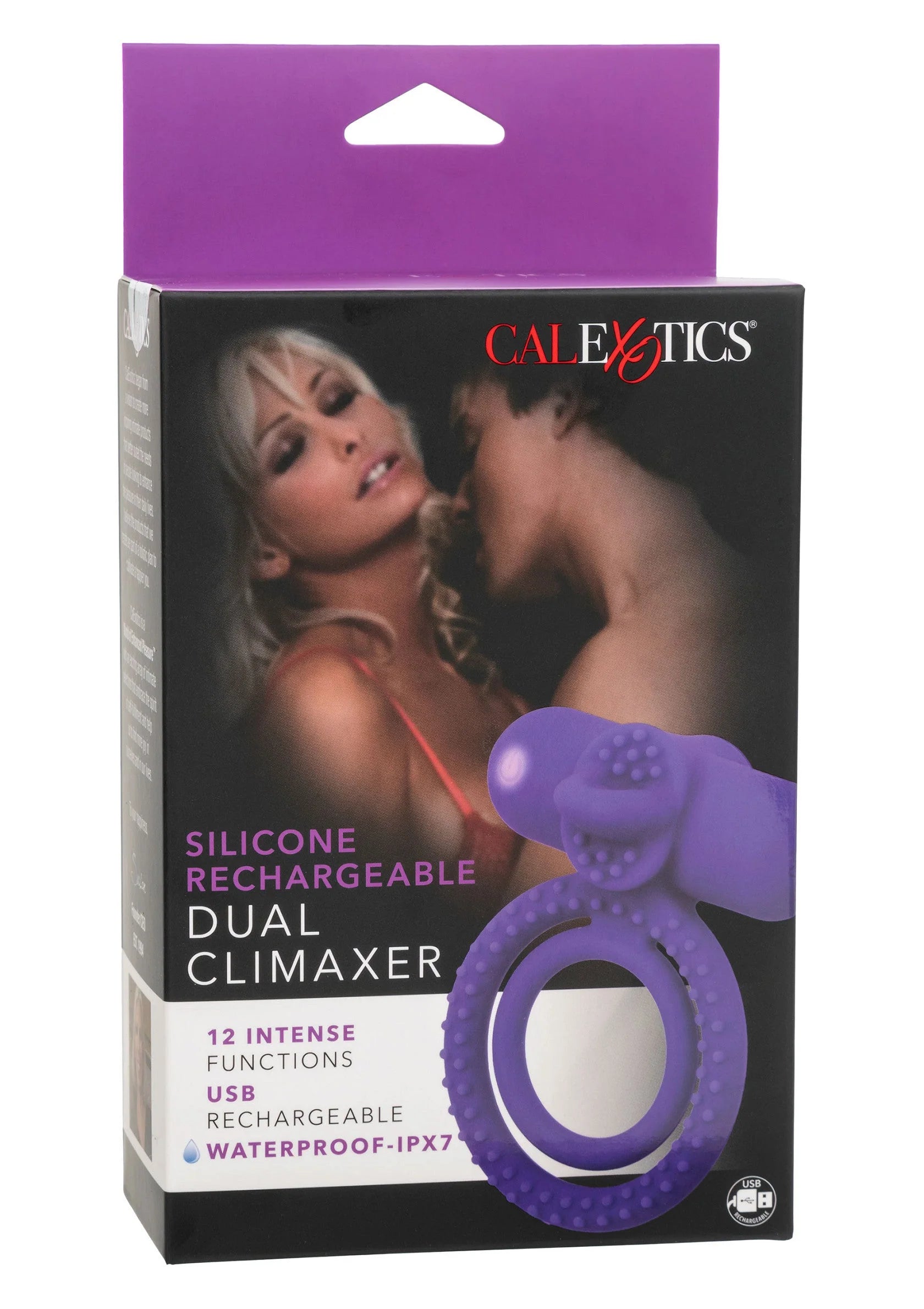 Bestel: Rechargeable Dual Climaxer by CalExotics - bij Happytoys: de erotische sex webshop | liever Happy dan Easy ⭐⭐⭐⭐⭐