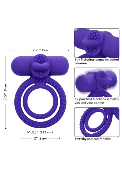 Bestel: Rechargeable Dual Climaxer by CalExotics - bij Happytoys: de erotische sex webshop | liever Happy dan Easy ⭐⭐⭐⭐⭐