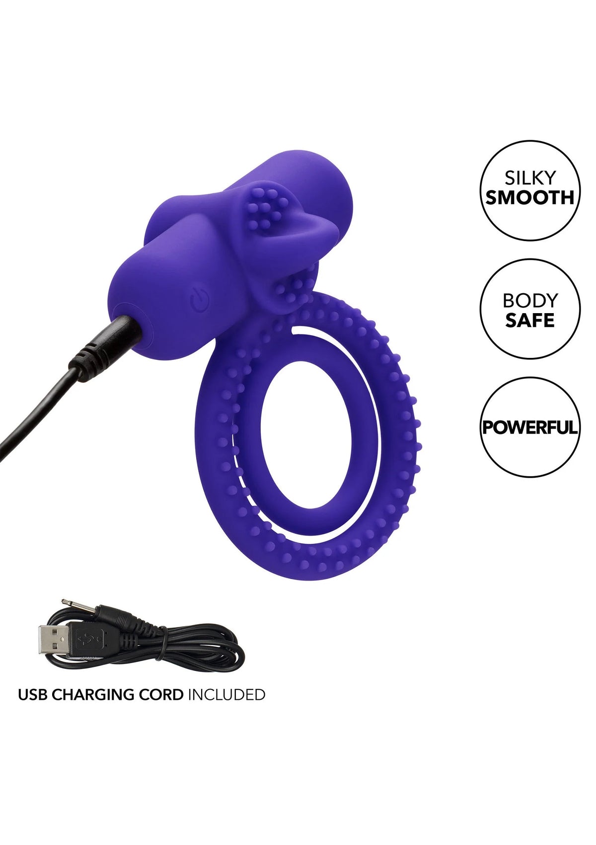 Bestel: Rechargeable Dual Climaxer by CalExotics - bij Happytoys: de erotische sex webshop | liever Happy dan Easy ⭐⭐⭐⭐⭐