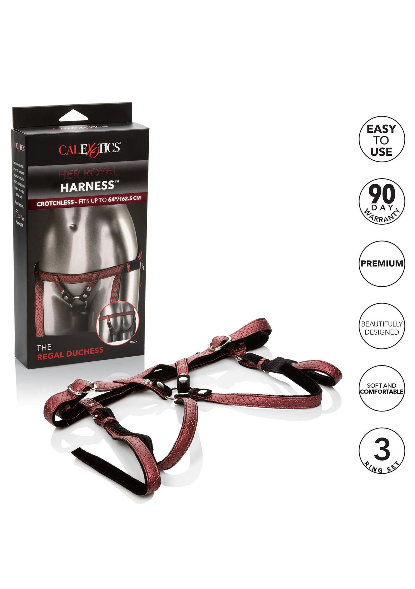 Beste vandaag nog: The Regal Duchess by CalExotics Her Royal Harness - bij Happytoys Sexshop: online sex shop for Feeling Happy & Easy 😊