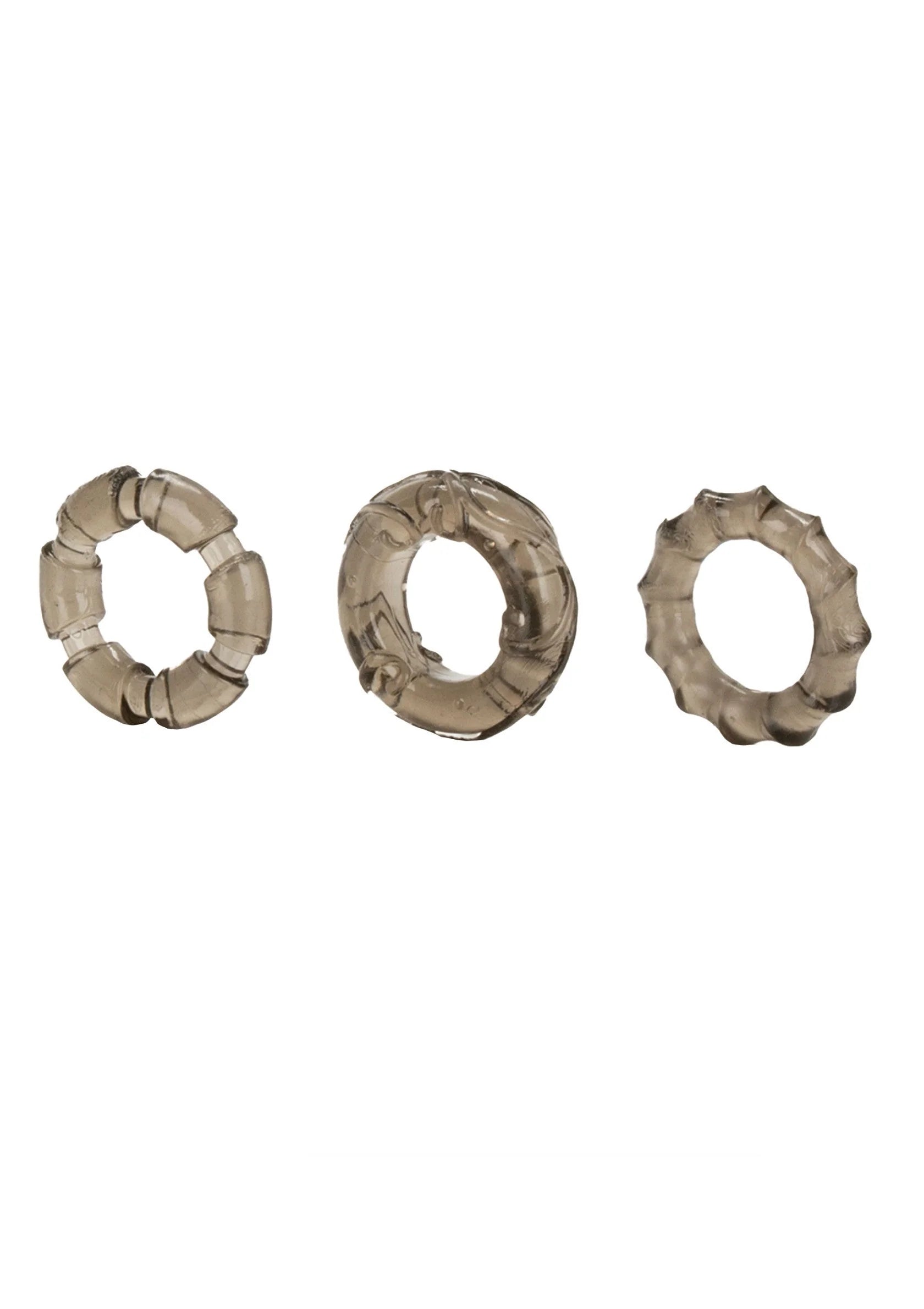 Set transparante ringen voor penispomp, drie maten