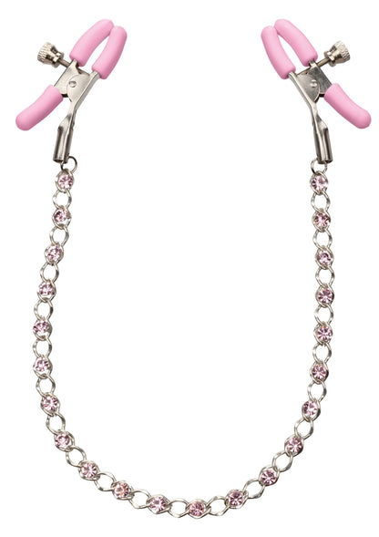 Crystal Chain Nipple Clamps by CalExotics
