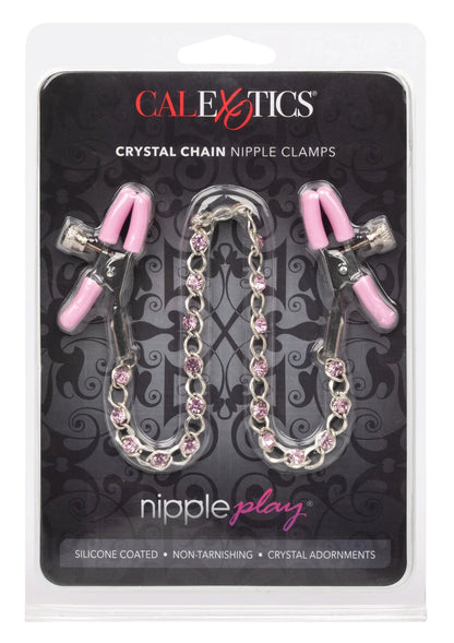 Crystal Chain Nipple Clamps by CalExotics