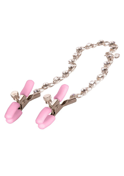 Crystal Chain Nipple Clamps by CalExotics