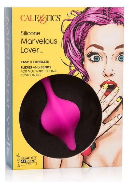 CalExotics verpakking met 'Silicone Marvelous Lover' en paarse productvorm
