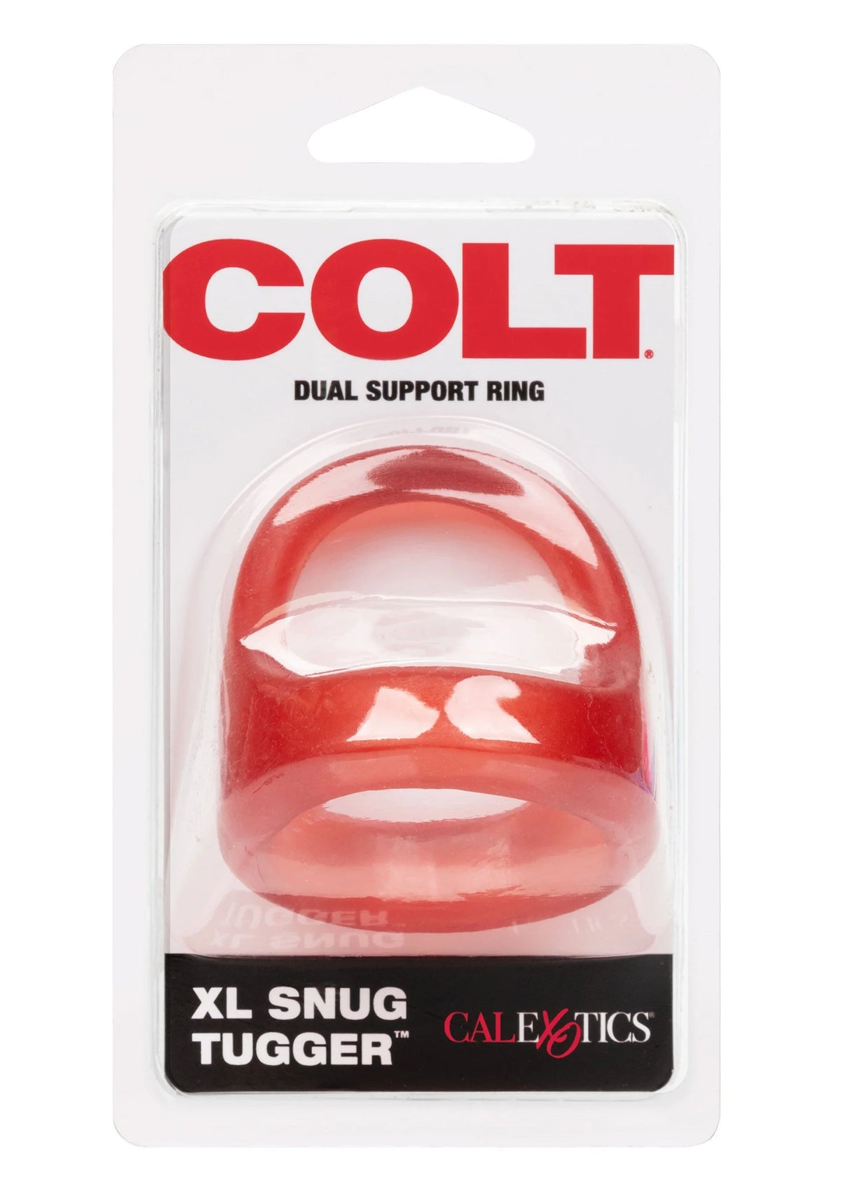 COLT XL Snug Tugger dual support ring in blister, oranje cockring