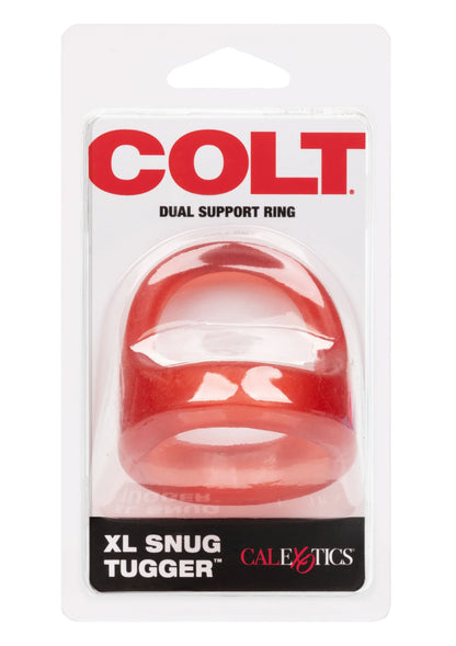 COLT XL Snug Tugger dual support ring in blister, oranje cockring
