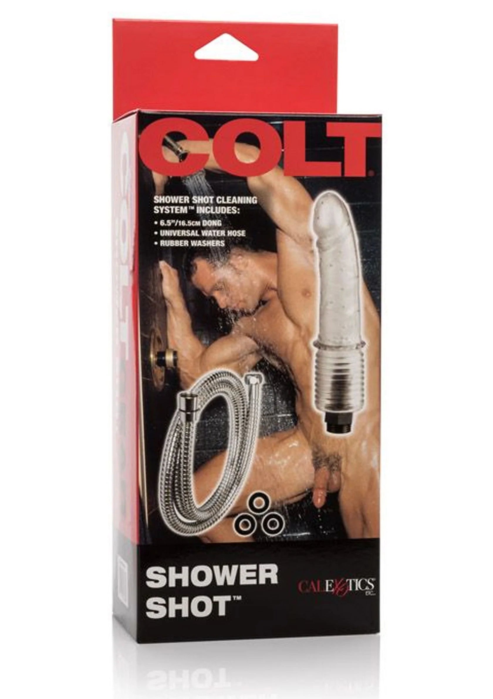 COLT Shower Shot verpakking met anale douche slang set, CalExotics