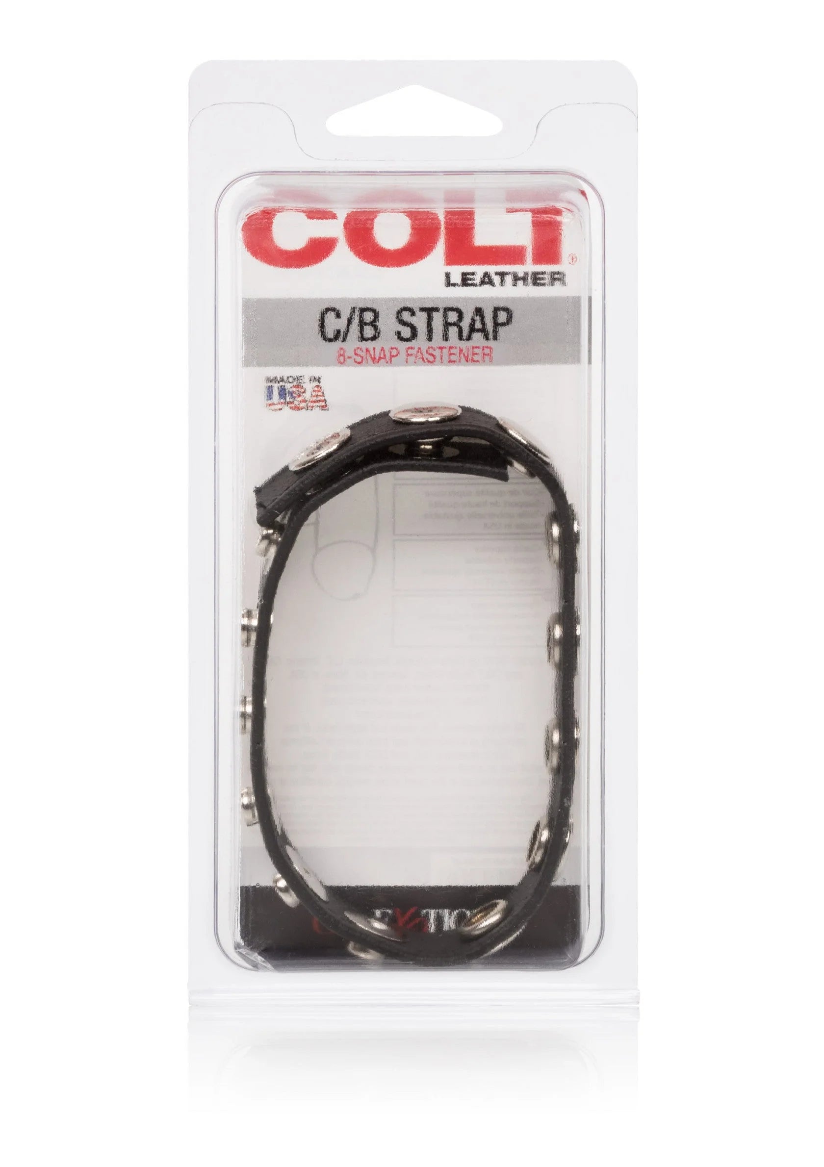 COLT lederen C/B-band met 8 drukkers in afsluitbare blisterverpakking