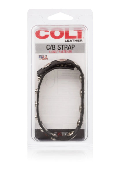 COLT lederen C/B-band met 8 drukkers in afsluitbare blisterverpakking
