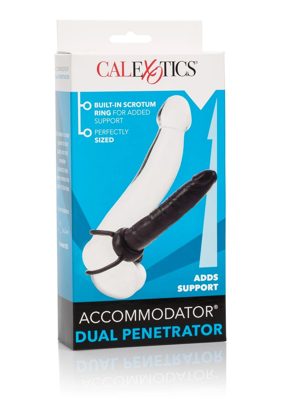 Bestel: Accommodator dual Penetrator by CalExotics Extensions - bij Happytoys.nl, happytoys.be, Happytoys.ae: erotische sex webshop | liever Happy dan Easy ⭐⭐⭐⭐⭐