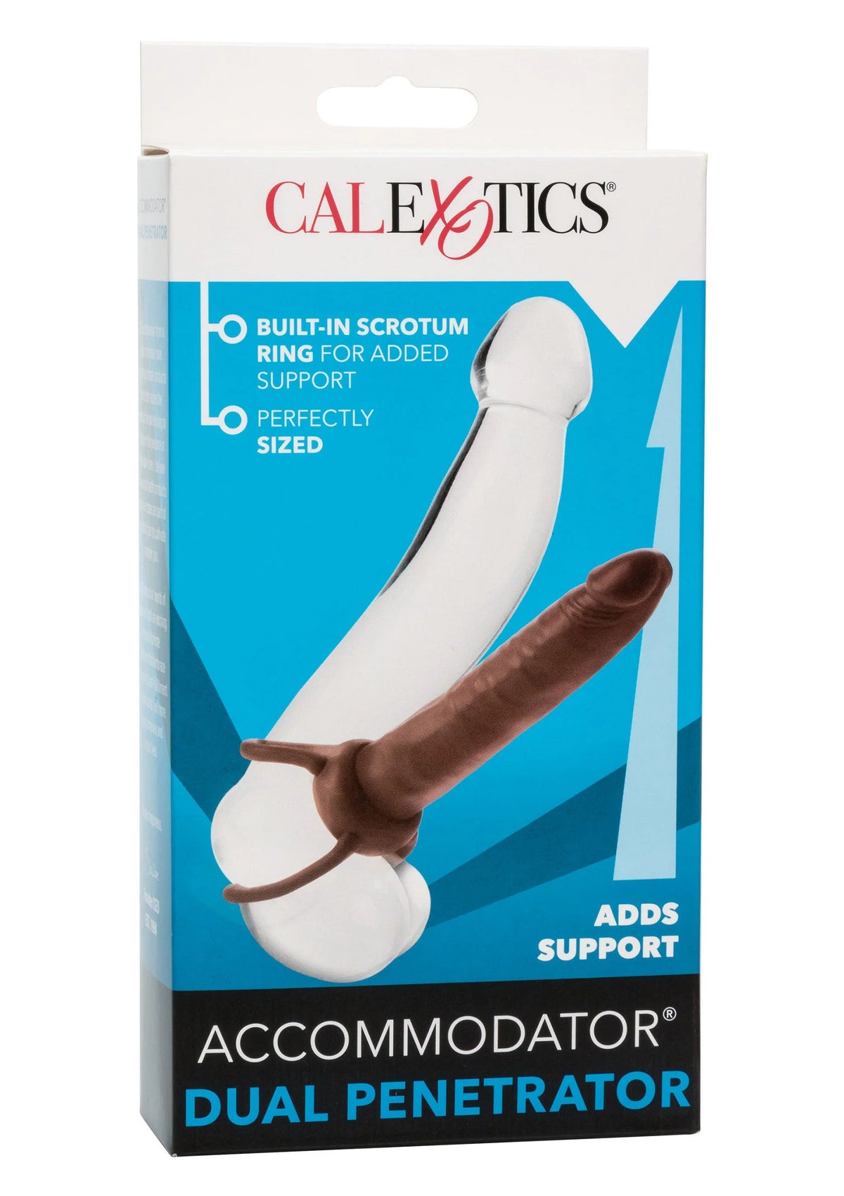Bestel: Accommodator dual Penetrator by CalExotics Extensions - bij Happytoys.nl, happytoys.be, Happytoys.ae: erotische sex webshop | liever Happy dan Easy ⭐⭐⭐⭐⭐