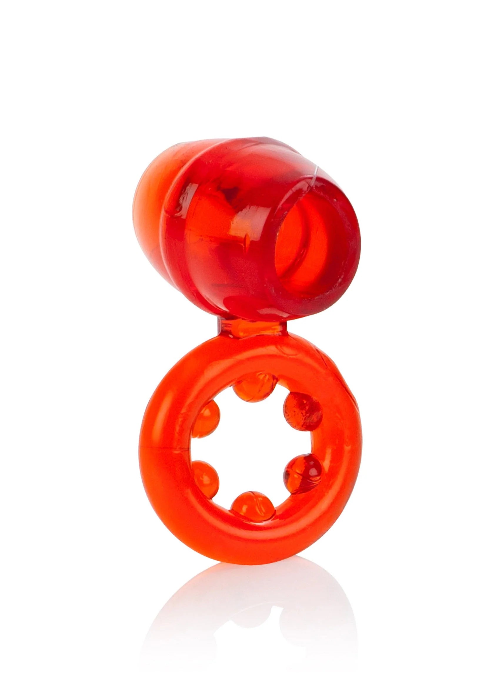 Beste vandaag nog: Dual Support Magnum Ring by CalExotics - bij Happytoys - Default Title - 13370 - RED