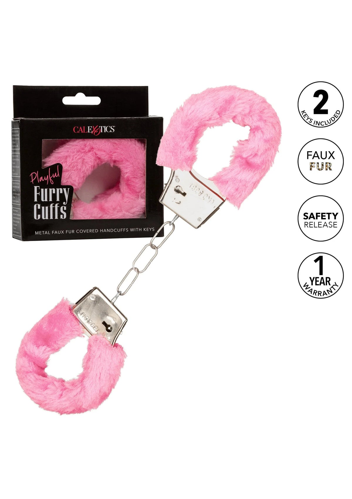 Bestel: Playful Furry Cuffs by CalExotics - bij Happytoys.nl, happytoys.be, Happytoys.ae: erotische sex webshop | liever Happy dan Easy ⭐⭐⭐⭐⭐
