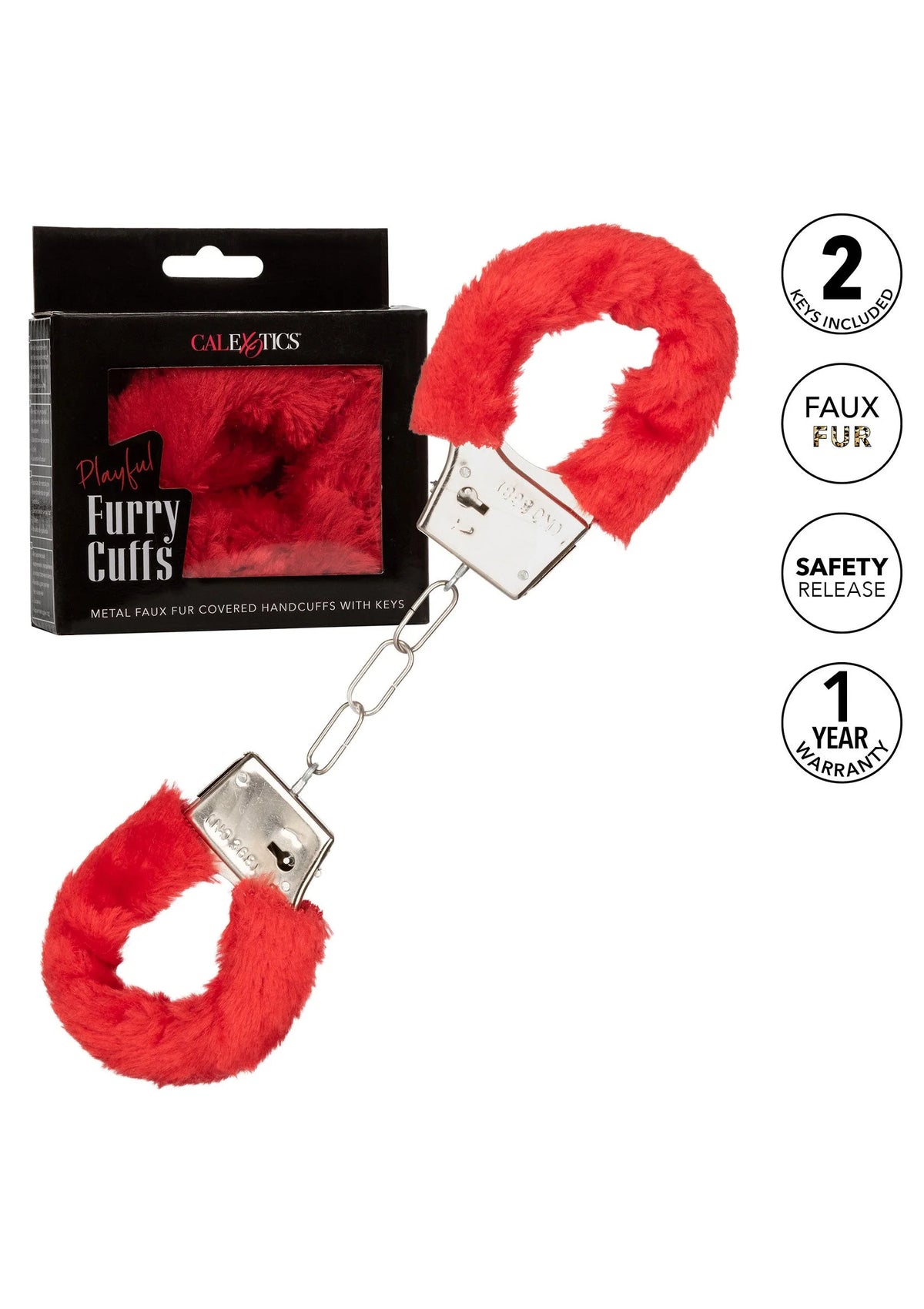 Bestel: Playful Furry Cuffs by CalExotics - bij Happytoys.nl, happytoys.be, Happytoys.ae: erotische sex webshop | liever Happy dan Easy ⭐⭐⭐⭐⭐