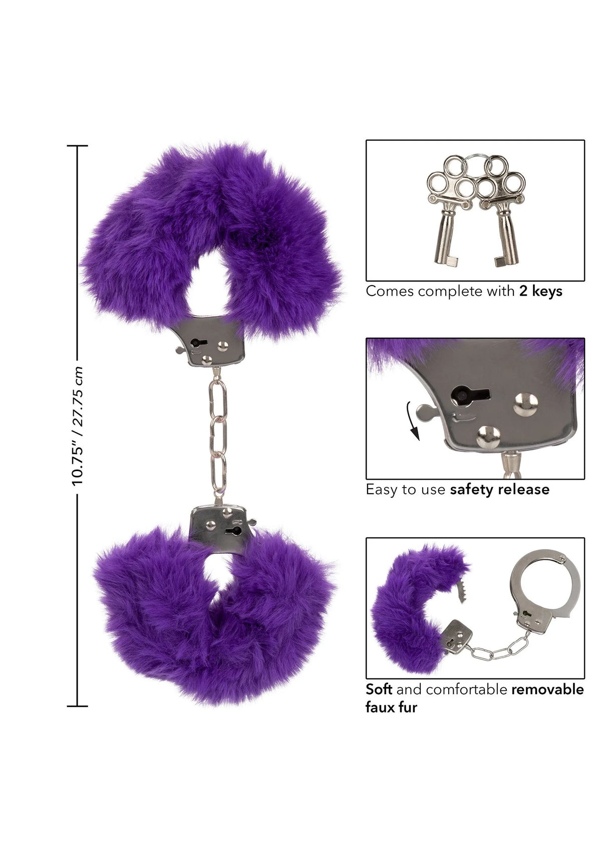 Bestel: Ultra Fluffy Furry Cuffs - bij Happytoys: de erotische sex webshop | liever Happy dan Easy ⭐⭐⭐⭐⭐