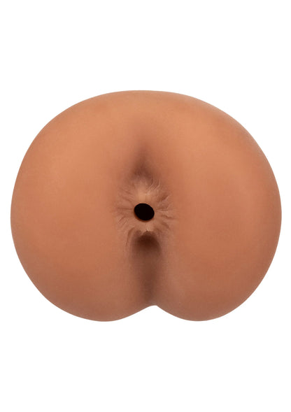 Vleesbruine ronde masturbator-stroker met centrale, donkere opening.