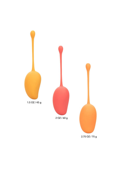 Bestel: Kegel Training Set Mango by CalExotics - bij Happytoys: de erotische sex webshop | liever Happy dan Easy ⭐⭐⭐⭐⭐