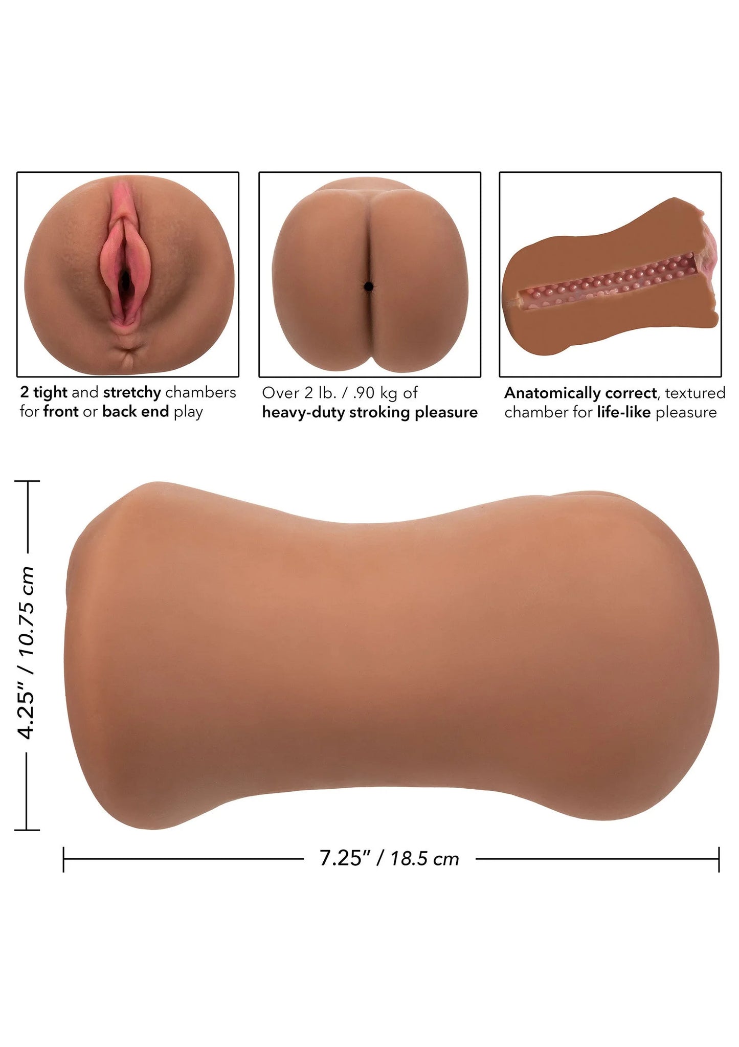 Stroke It Dual Entry Pussy Ass by CalExotics