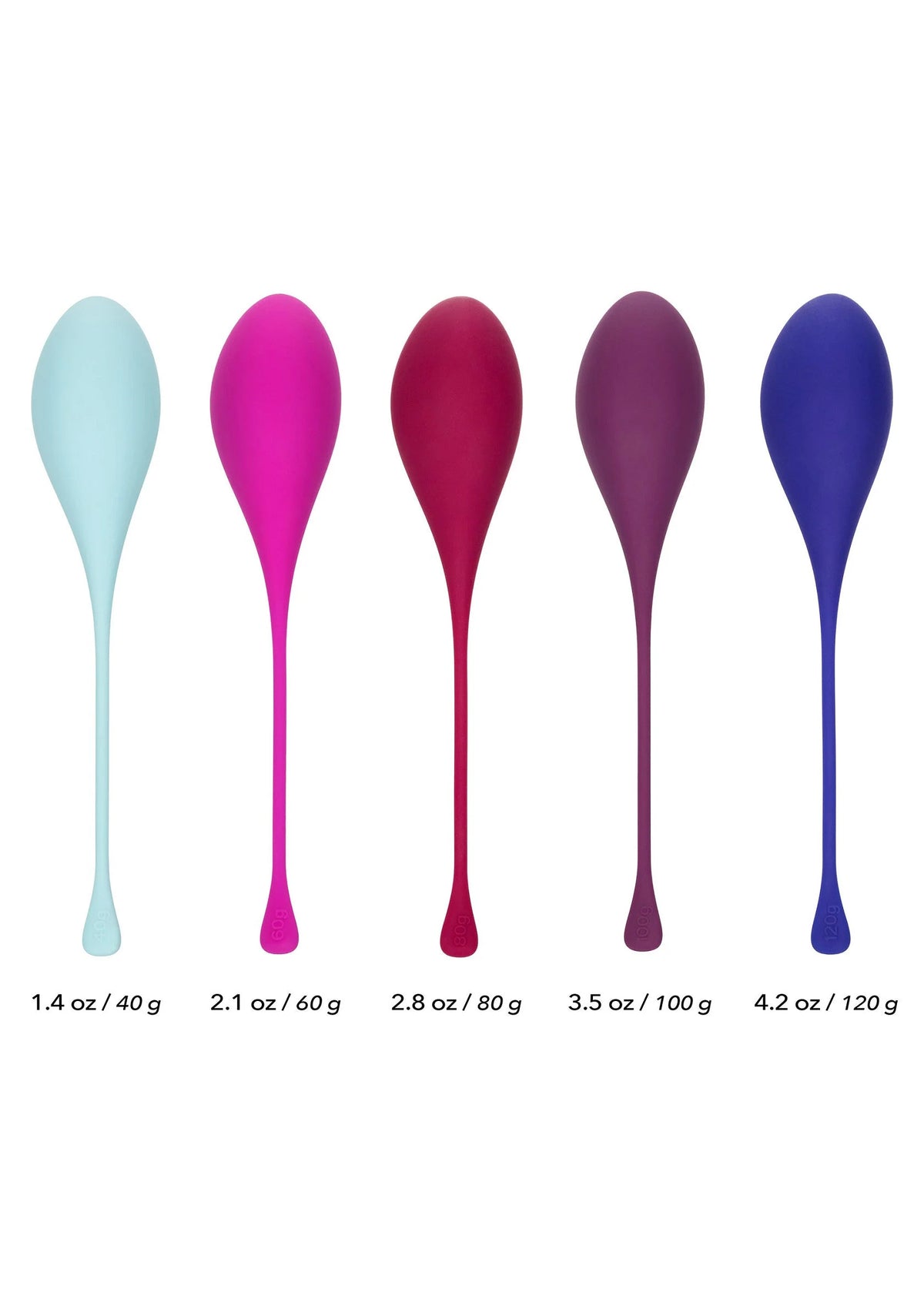 Bestel: Kegel Training 5 - Piece Set bekkenbodem trainer by CalExotics - bij Happytoys: de erotische sex webshop | liever Happy dan Easy ⭐⭐⭐⭐⭐