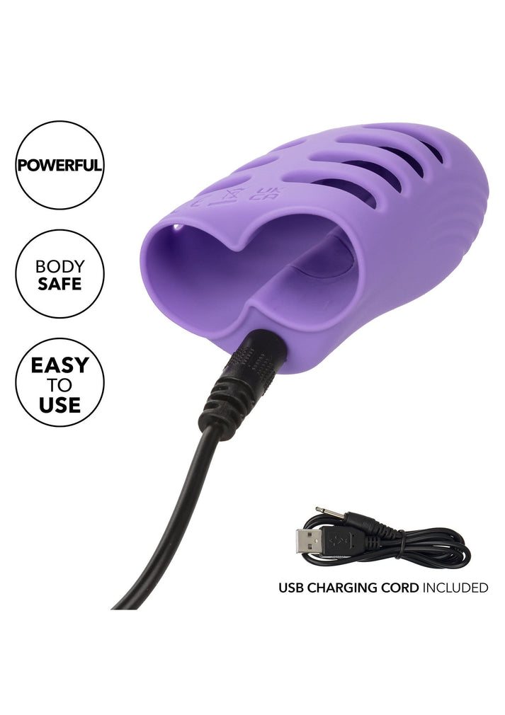 Bestel: Rechargeable Finger Vibe by Dr Laura Berman - bij Happytoys: de erotische sex webshop | liever Happy dan Easy ⭐⭐⭐⭐⭐