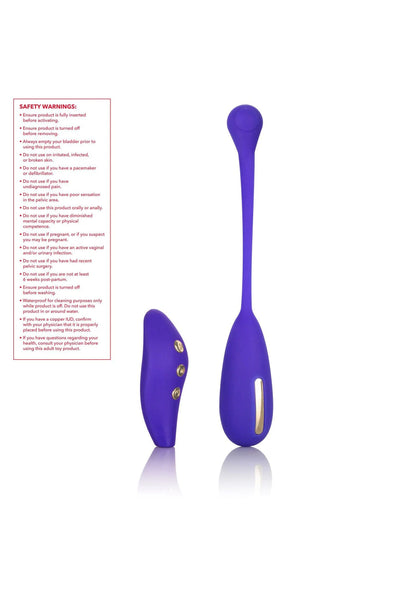 Paarse kegelstimulator set met U-sonde en kleine afstandsbediening
