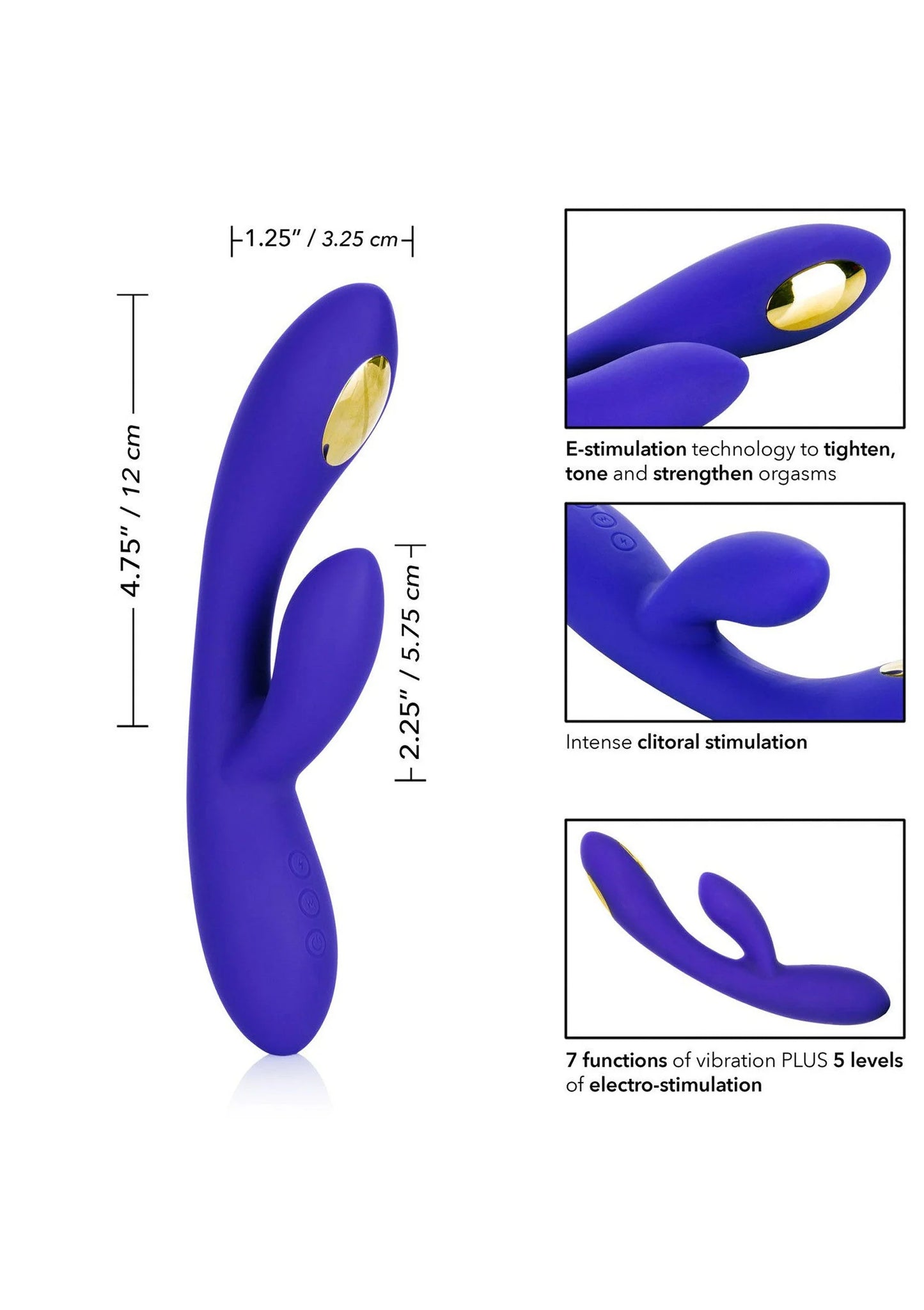 Beste vandaag nog: Impulse Intimate E - Stimulator Dual Wand vibrator CalExotics by CalExotics - bij Happytoys