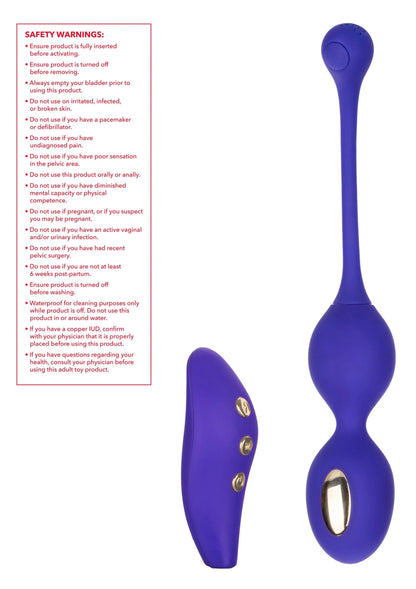 Bestel: Impulse Intimate E - Stimulator Remote Dual Kegel Exerciser by CalExotics - bij Happytoys: de erotische sex webshop | liever Happy dan Easy ⭐⭐⭐⭐⭐