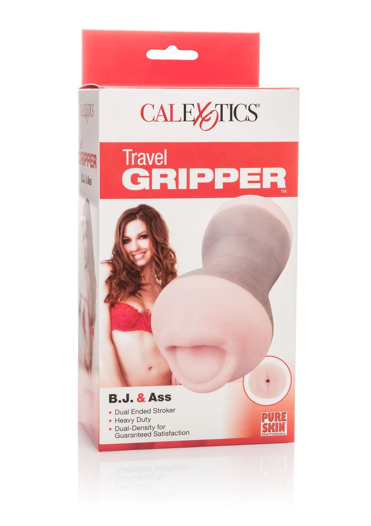 CALEXOTICS Travel Gripper doosverpakking met productbeeld en claims.
