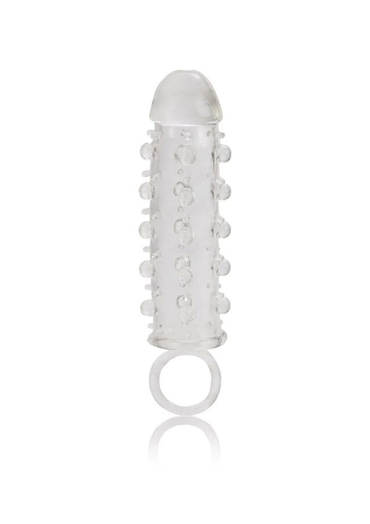 Bestel: Stud Extender Penis Sleeve by CalExotics - bij Happytoys: de erotische sex webshop | liever Happy dan Easy ⭐⭐⭐⭐⭐ - Default Title - 13664 - CLEAR