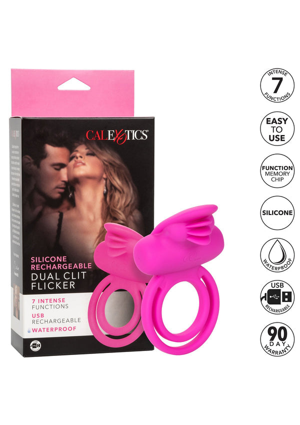 Dual Clit Flicker Enhancer cockring by CalExotics Couples Enhancer