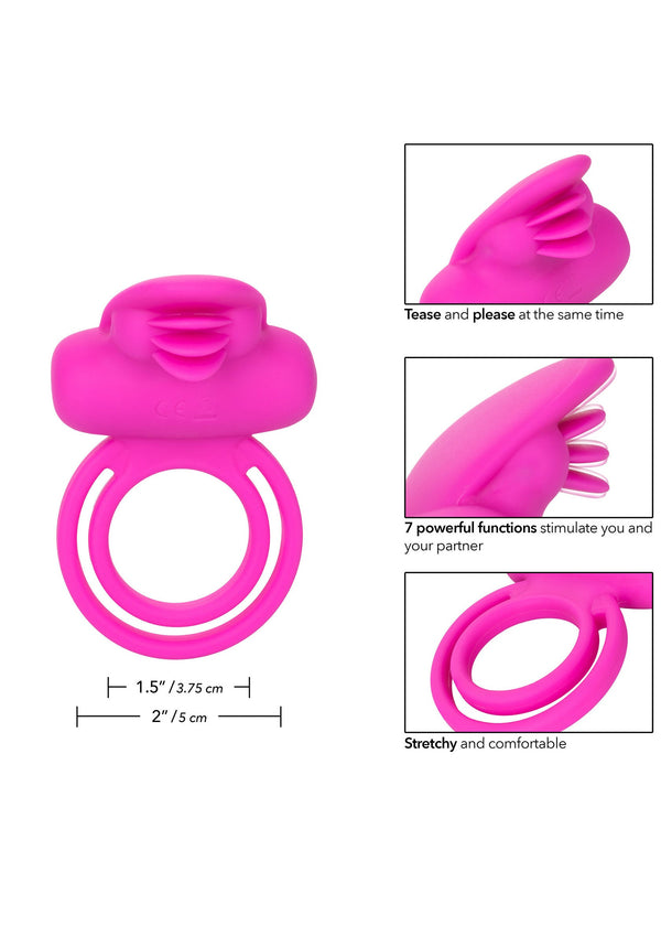 Dual Clit Flicker Enhancer cockring by CalExotics Couples Enhancer