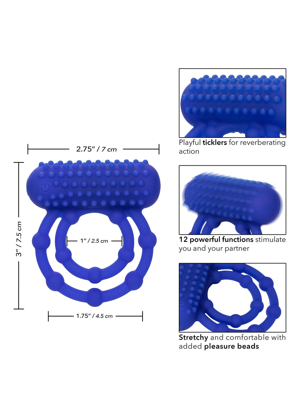 Bestel: 10 Bead Maximus Ring - bij Happytoys: de erotische sex webshop | liever Happy dan Easy ⭐⭐⭐⭐⭐