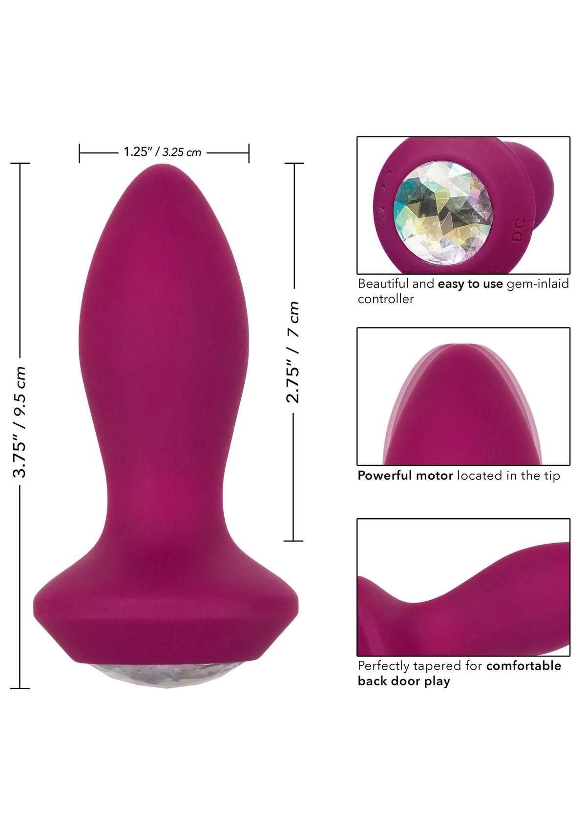 Bestel: Vibrating Petite Crystal Probe - bij Happytoys: de erotische sex webshop | liever Happy dan Easy ⭐⭐⭐⭐⭐