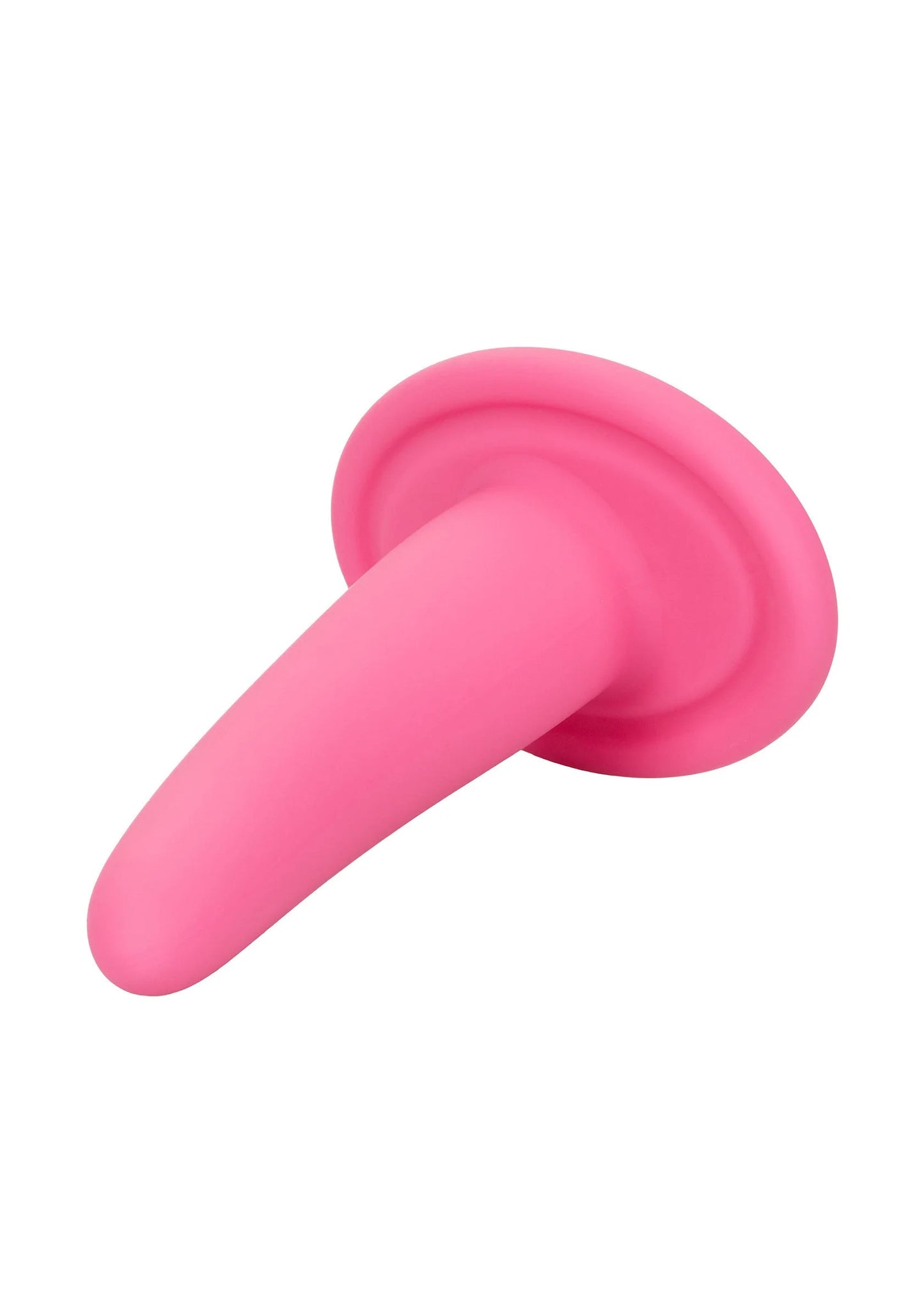 Roze draagbare vaginale dilator met brede ronde schijf en conische steel