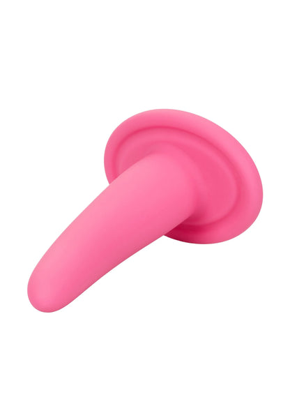 Roze draagbare vaginale dilator met brede ronde schijf en conische steel