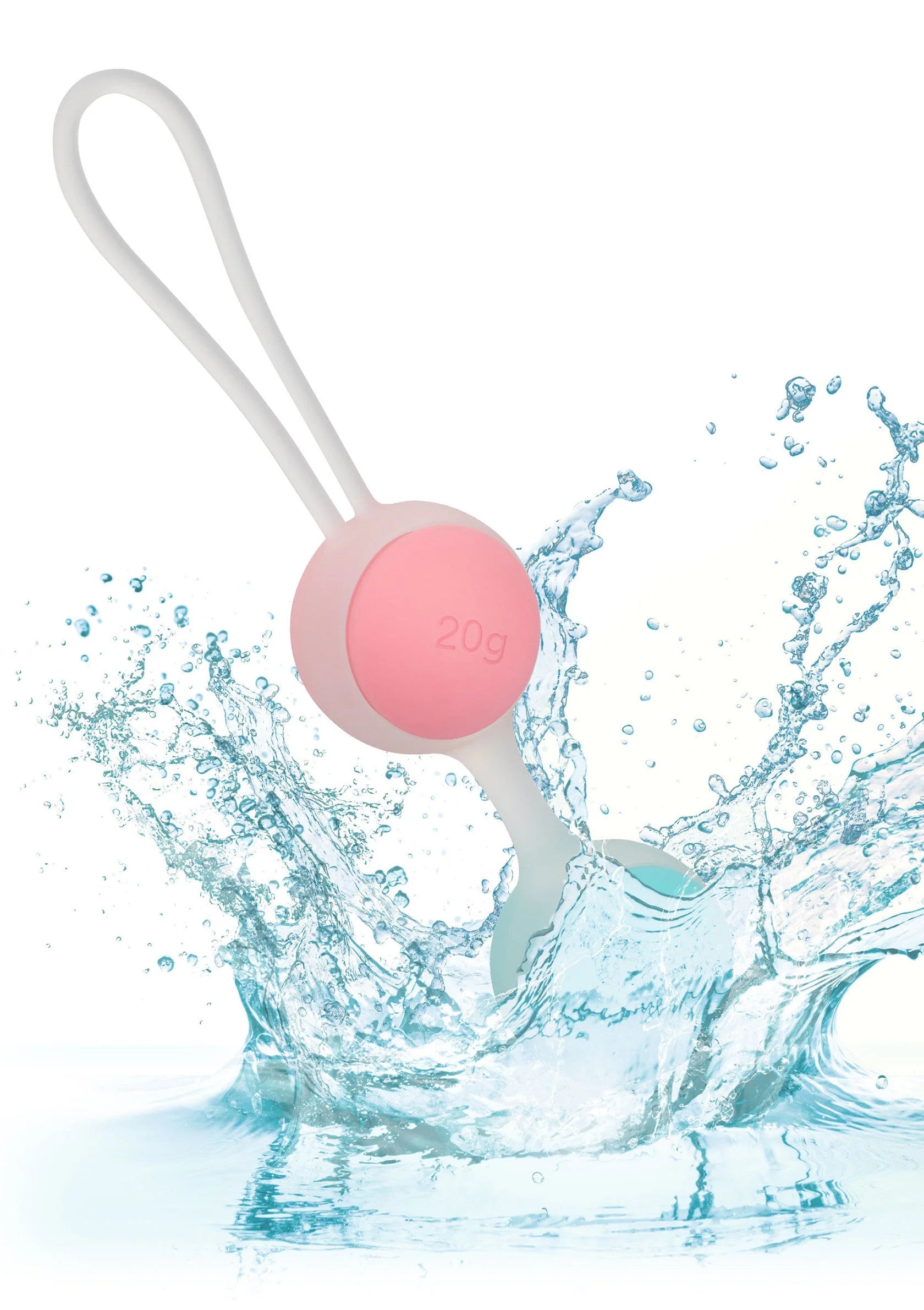 Enkele gewogen kegel met roze siliconen bol van 20 g en handvat