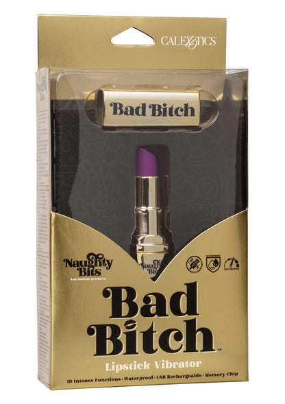 CalExotics Bad Bitch lipstick-vibratorverpakking met paarse punt