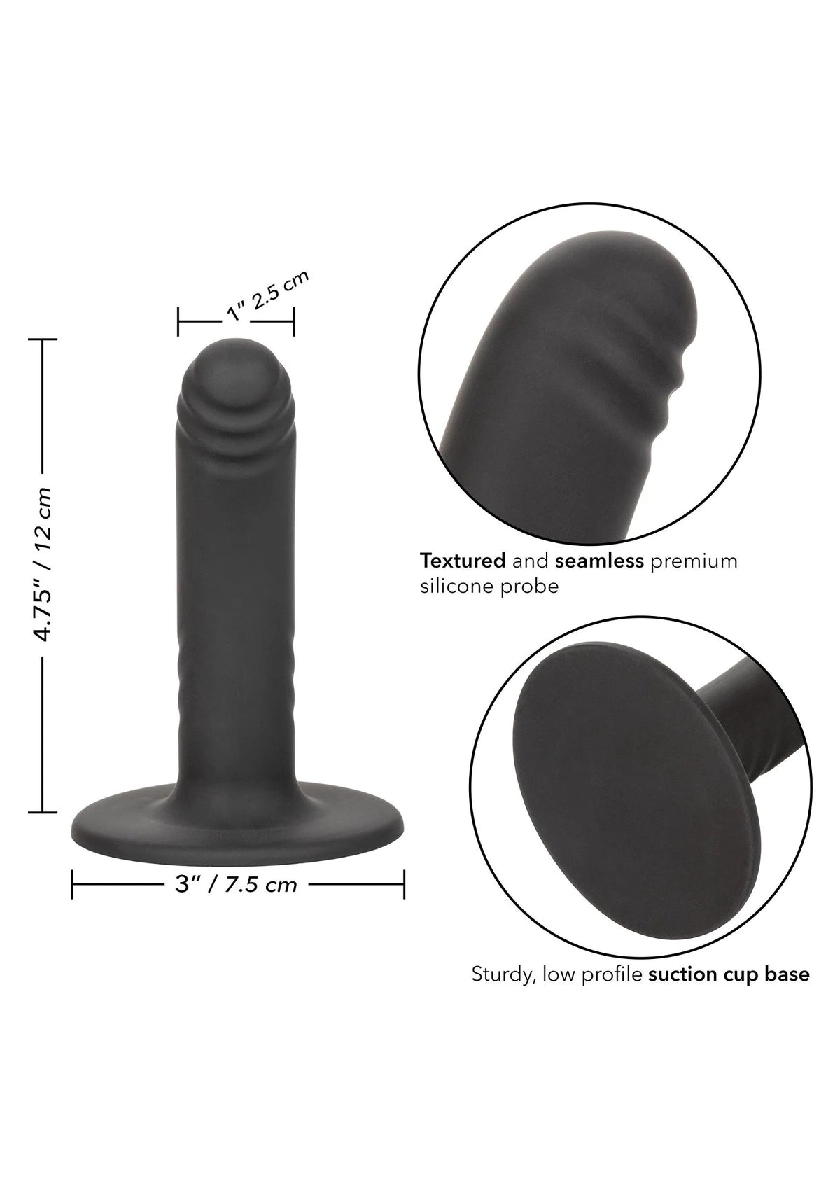 Bestel: Boundless 4.75”/12 cm Ridged by CalExotics - bij Happytoys: de erotische sex webshop | liever Happy dan Easy ⭐⭐⭐⭐⭐