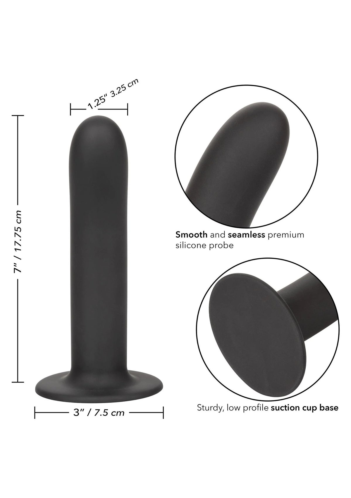 Beste vandaag nog: Boundless 7”/17.75 cm Smooth Anal Probe by CalExotics - bij Happytoys