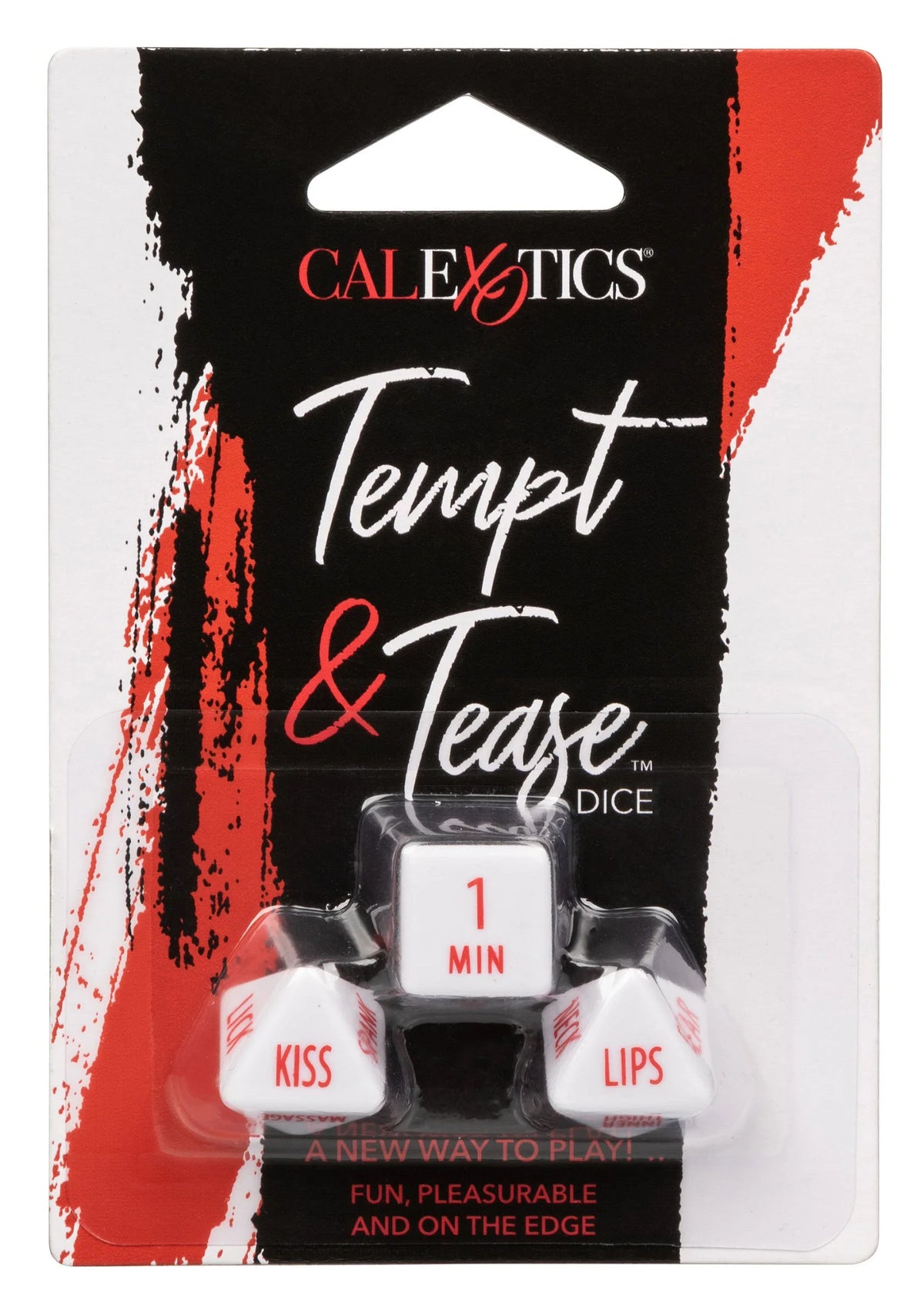 Bestel: Tempt & Tease Dice (EN) by CalExotics - bij Happytoys: de erotische sex webshop | liever Happy dan Easy ⭐⭐⭐⭐⭐