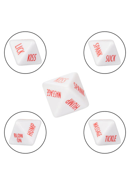 Bestel: Tempt & Tease Dice (EN) by CalExotics - bij Happytoys: de erotische sex webshop | liever Happy dan Easy ⭐⭐⭐⭐⭐