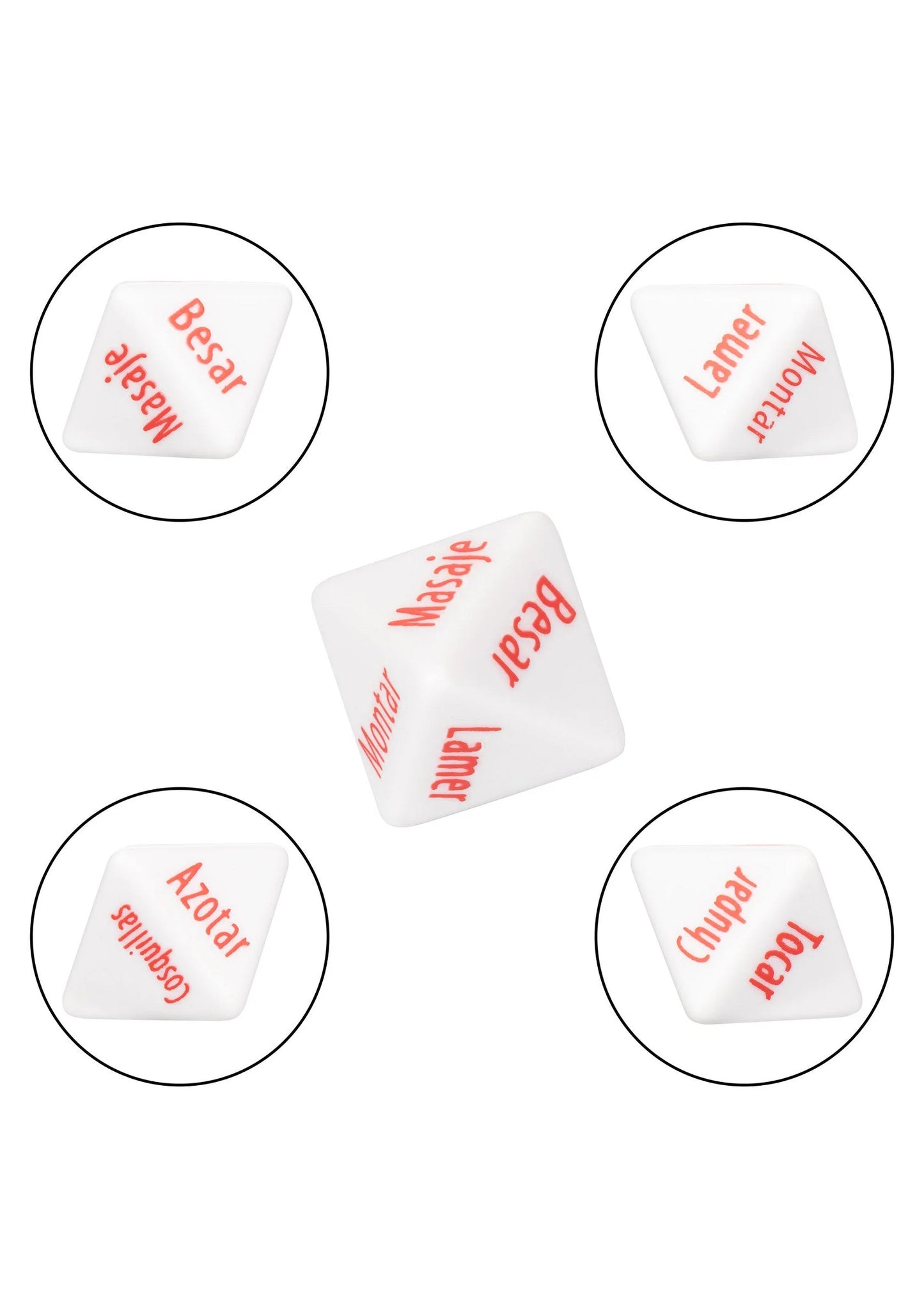 Beste vandaag nog: Tempt & Tease Dados dice (ESP) by CalExotics - bij Happytoys