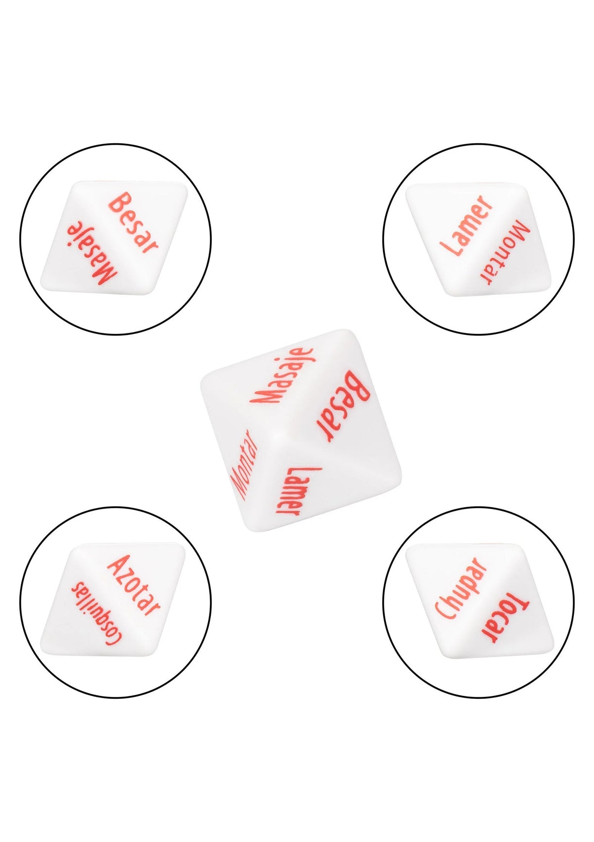 Beste vandaag nog: Tempt & Tease Dados dice (ESP) by CalExotics - bij Happytoys