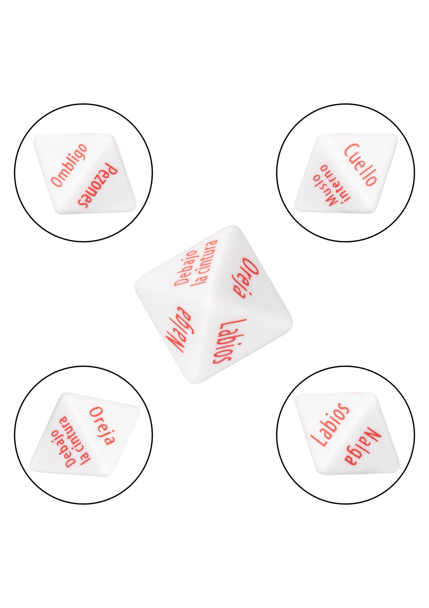 Beste vandaag nog: Tempt & Tease Dados dice (ESP) by CalExotics - bij Happytoys